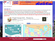 Tablet Screenshot of carte-etats-unis.com